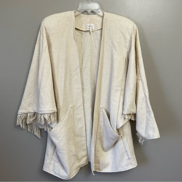 Lagenlook handmade Carolene Southwestern Large fringe cardigan boho festival - Picture 1 of 9